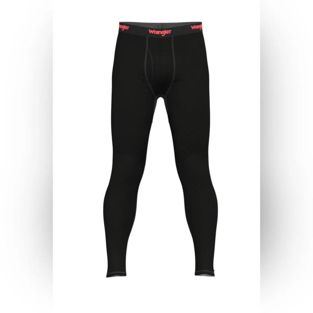 Wrangler Men's Size 2XL (44-46) Mid Weight Thermal Pant Black
